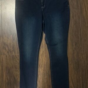 BKE Women's Midnight Blue Skinny Jeans